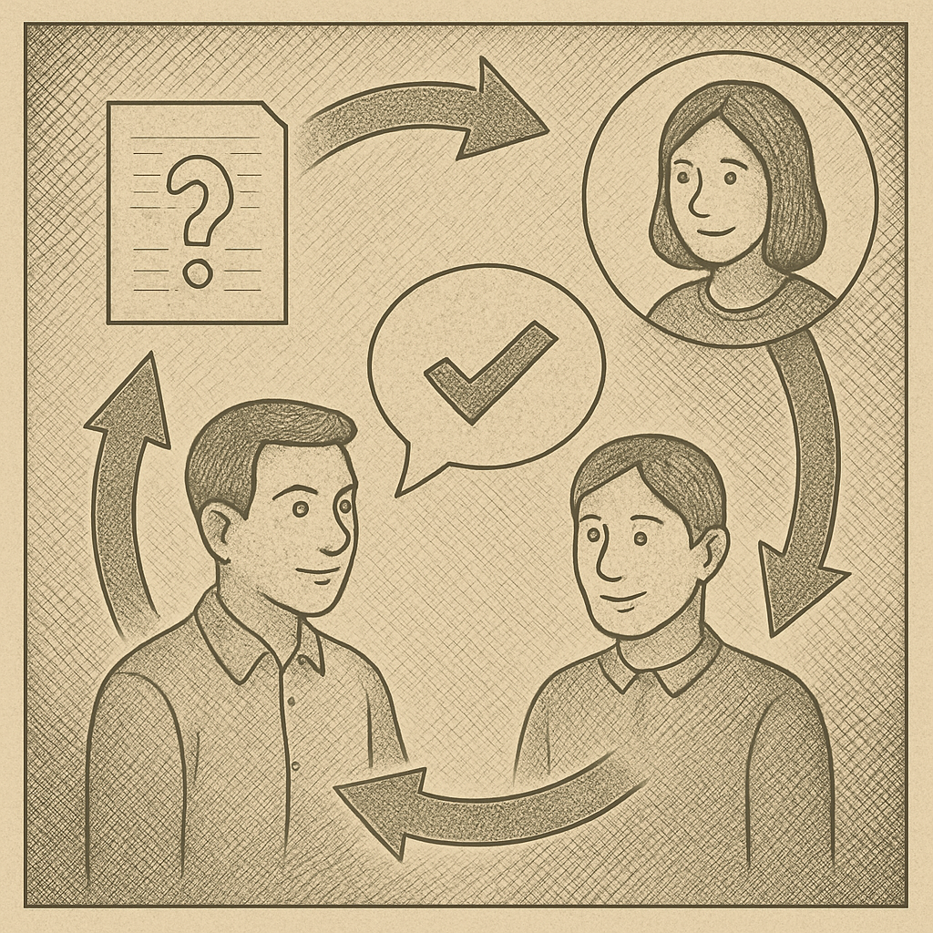 Sales lead response loop